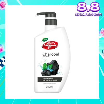 LIFEBUOY Lifebuoy Charcoal & Mint Antibacterial Body Wash 900ml