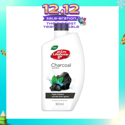 LIFEBUOY Lifebuoy Charcoal & Mint Antibacterial Body Wash 900ml