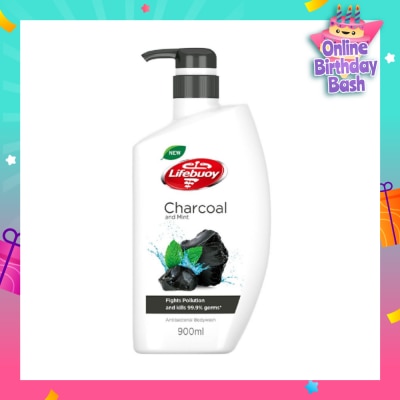 LIFEBUOY Lifebuoy Charcoal & Mint Antibacterial Body Wash 900ml