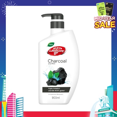 LIFEBUOY Lifebuoy Charcoal & Mint Antibacterial Body Wash 900ml