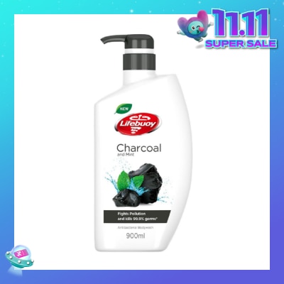 LIFEBUOY Lifebuoy Charcoal & Mint Antibacterial Body Wash 900ml