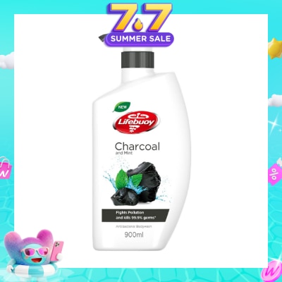 LIFEBUOY - Lifebuoy Charcoal & Mint Antibacterial Body Wash 900ml