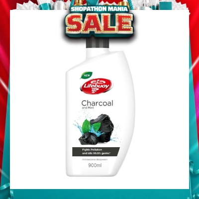 LIFEBUOY - Lifebuoy Charcoal & Mint Antibacterial Body Wash 900ml