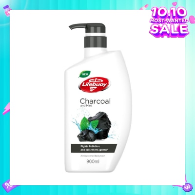 LIFEBUOY Lifebuoy Charcoal & Mint Antibacterial Body Wash 900ml