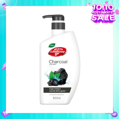 LIFEBUOY Lifebuoy Charcoal & Mint Antibacterial Body Wash 900ml