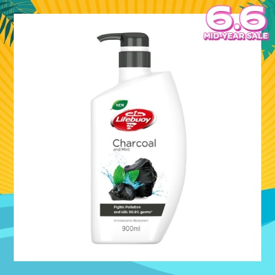 LIFEBUOY Lifebuoy Charcoal & Mint Antibacterial Body Wash 900ml