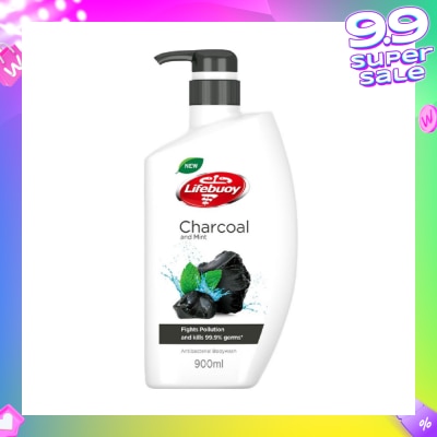 LIFEBUOY Lifebuoy Charcoal & Mint Antibacterial Body Wash 900ml