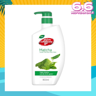 LIFEBUOY Lifebuoy Antibacterial Matcha Green Tea & Aloe Body Wash 900ml