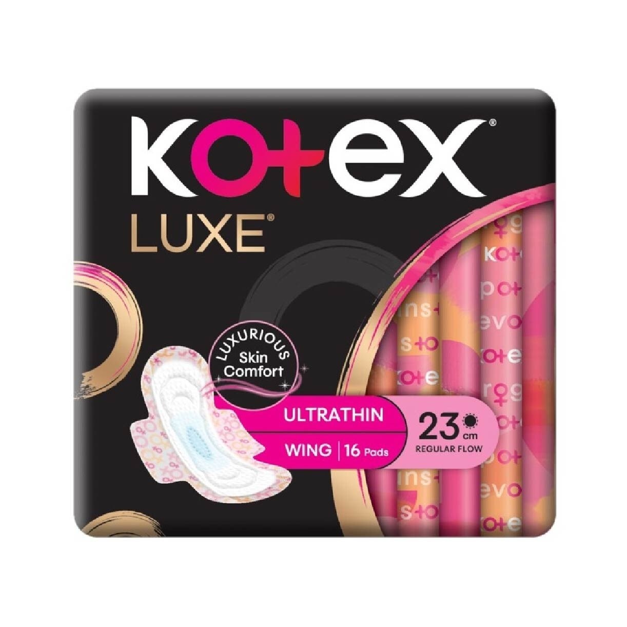 Luxe Skin Comfort Ultrathin Day Sanitary Pad Wing 23cm (For Regular Flow) 16s