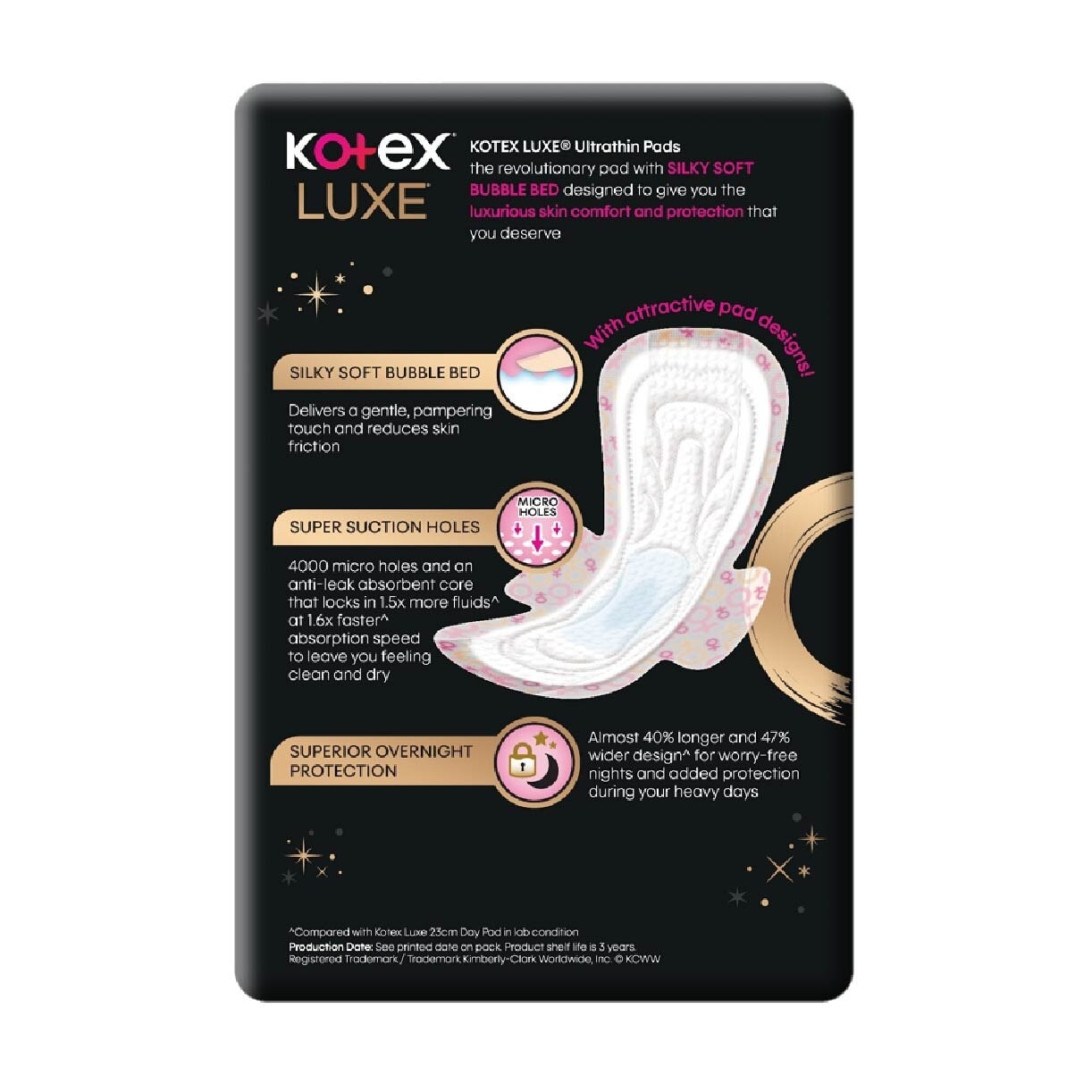 Luxe Skin Comfort Ultrathin Day Sanitary Pad Wing 23cm (For Regular Flow) 16s