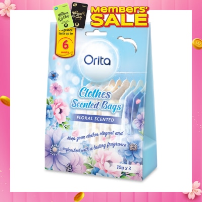 ORITA Clothes Scented Bags - Floral Fragrance 10g x 3s