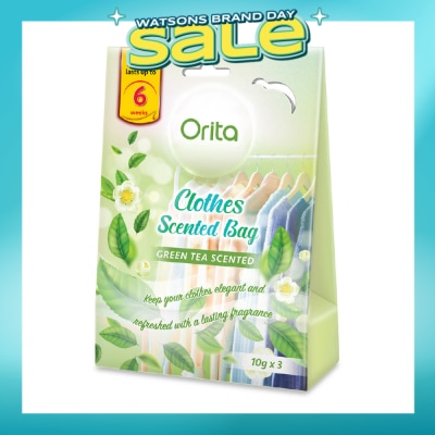 ORITA - Clothes Scented Bags - Green Tea Fragrance 10g x 3s