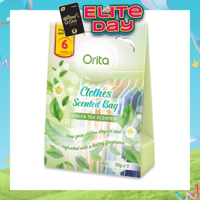 ORITA - Clothes Scented Bags - Green Tea Fragrance 10g x 3s