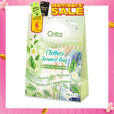 ORITA Clothes Scented Bags - Green Tea Fragrance 10g x 3s