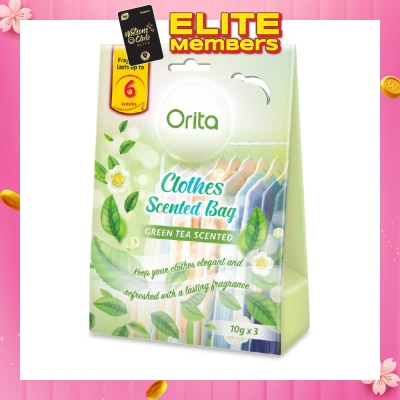 ORITA Clothes Scented Bags - Green Tea Fragrance 10g x 3s