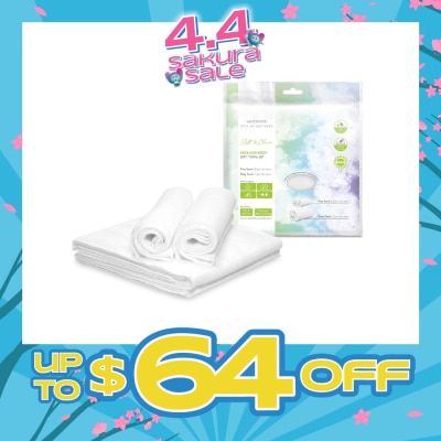 WATSONS - Face & Body Soft Towel Set (Face Towel 60cm x 35cm 2s & Body Towel 135cm x 60cm 1s) 1s