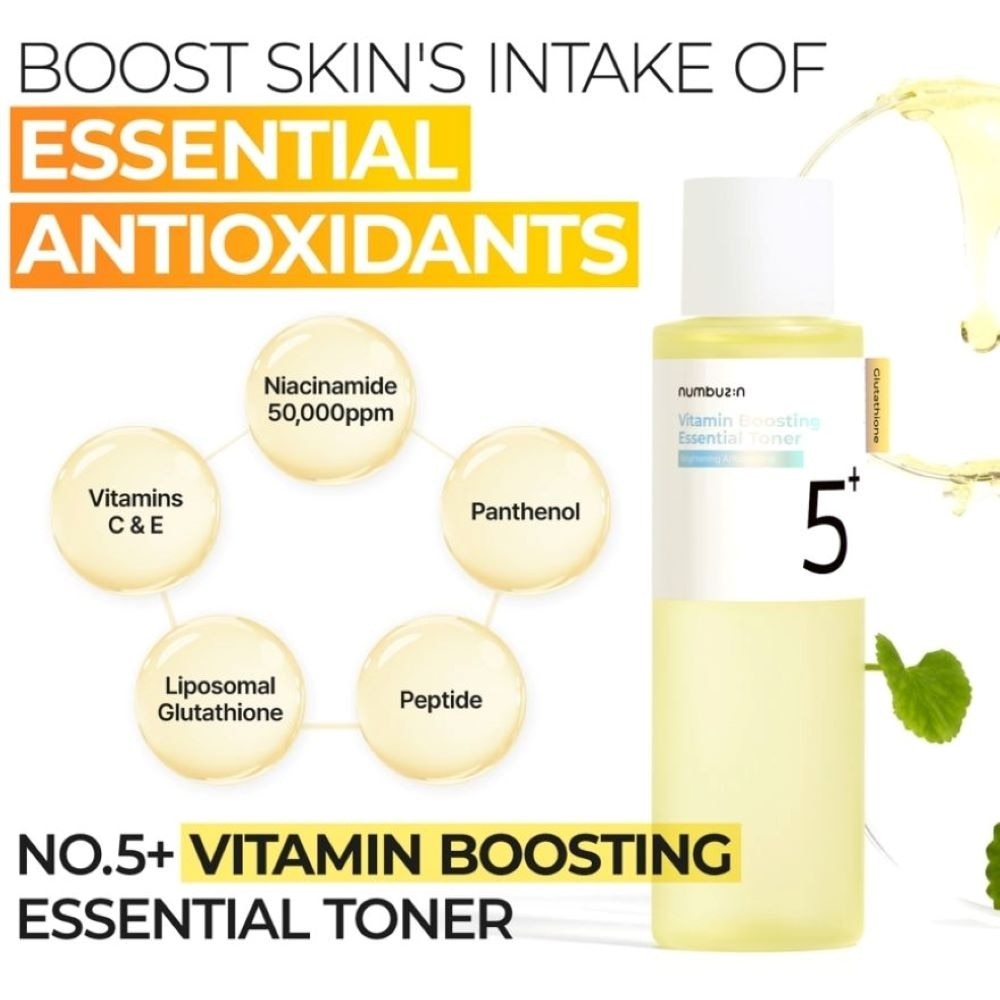 No 5 Vitamin Boosting Essential Toner (Recommended For Dark Spots, Hyper-Pigmentation & Dull Skin Complexion) 200ml