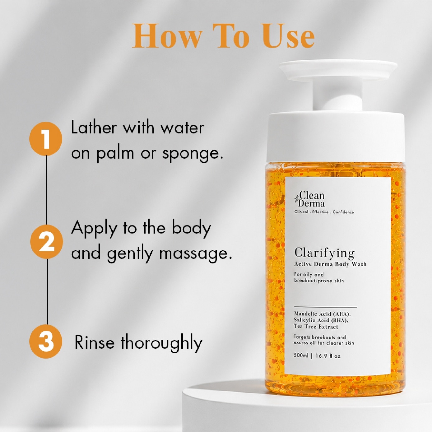 Clarifying Active Derma Body Wash 500ml image