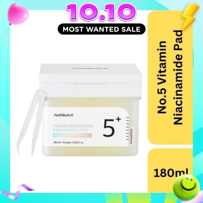 NUMBUZIN No 5 Vitamin Niacinamide Concentrated Pad (For Evens Skin Tone & Fade Away Dark Spots) 70s image