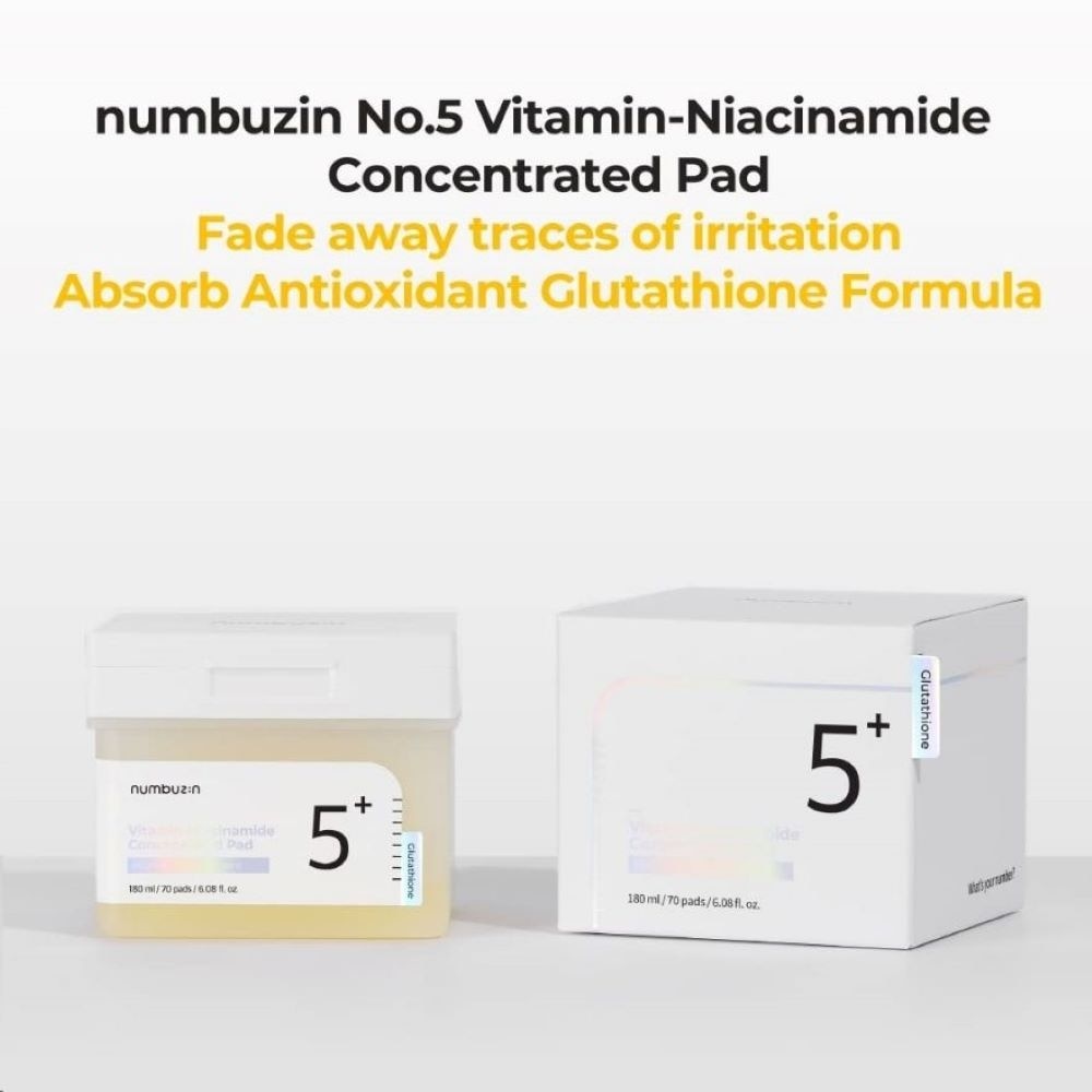 No 5 Vitamin-Niacinamide Concentrated Pad (For Evens Skin Tone & Fade Away Dark Spots) 70s