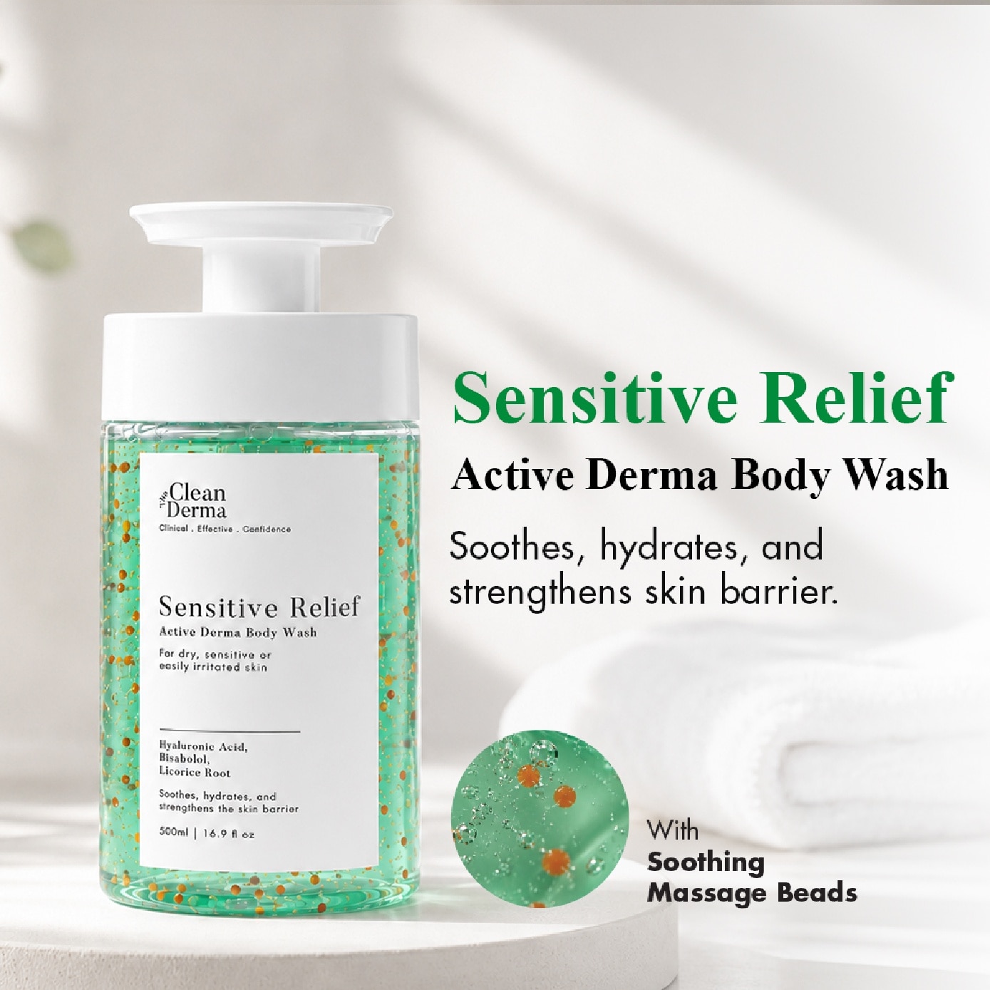 Sensitive Relief Active Derma Body Wash 500ml image
