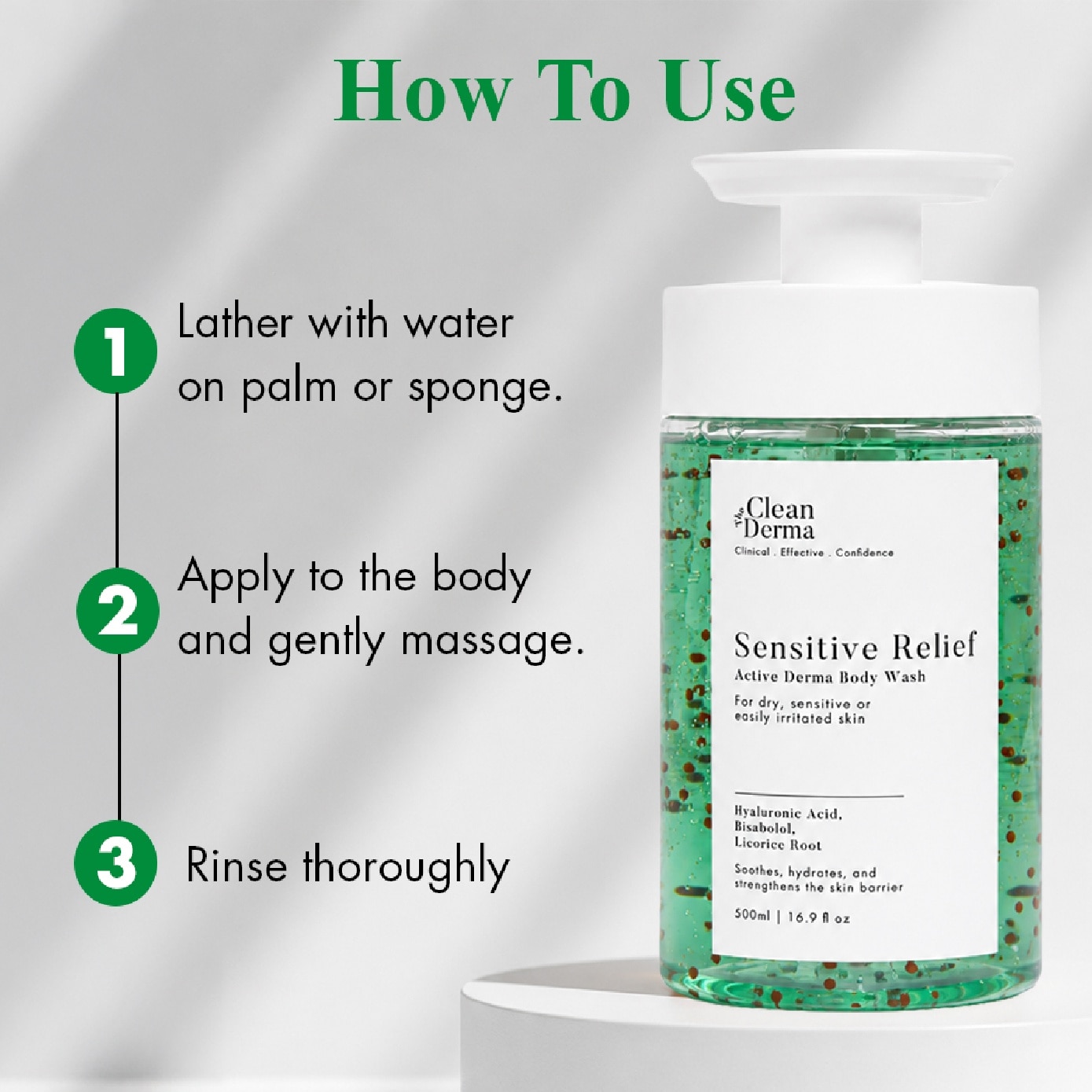 Sensitive Relief Active Derma Body Wash 500ml image