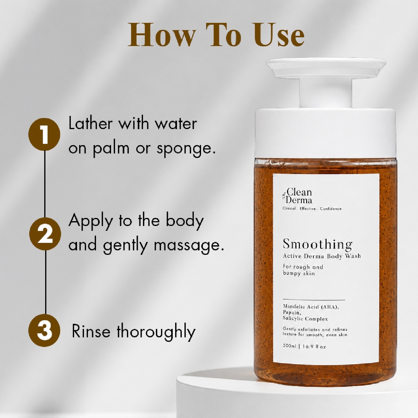 Smoothing Active Derma Body Wash 500ml image