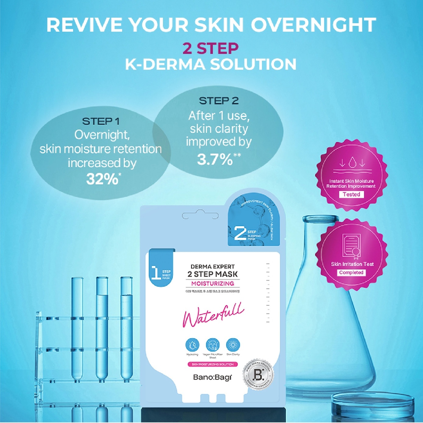 Derma Expert 2 Step Mask Moisturizing Waterfull 1s image