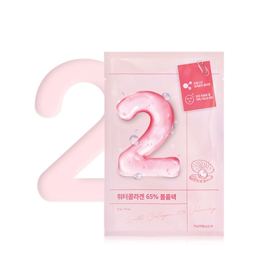 No 2 Water Collagen 65% Sheet Mask (For Firm, Supple, Elastic & Anti-Aging Skin) 1s