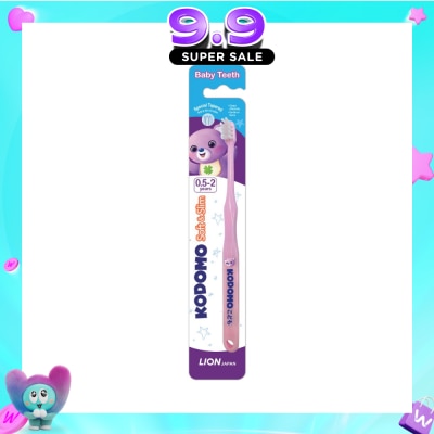 KODOMO - Soft & Slim Baby Teeth Toothbrush (0.5-2 Years) 1s image