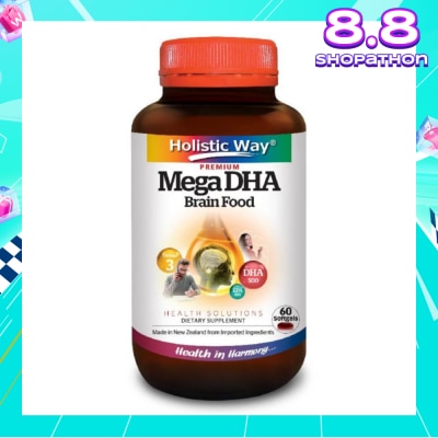 HOLISTIC WAY Mega DHA 500mg 60's Softgels