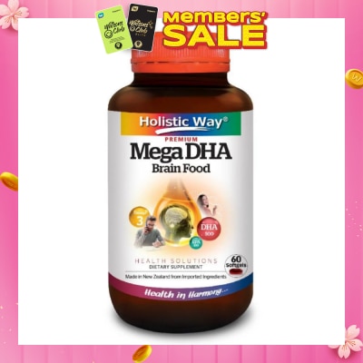 HOLISTIC WAY Mega DHA 500mg 60's Softgels