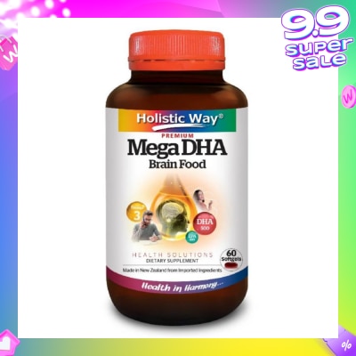 HOLISTIC WAY Mega DHA 500mg 60's Softgels