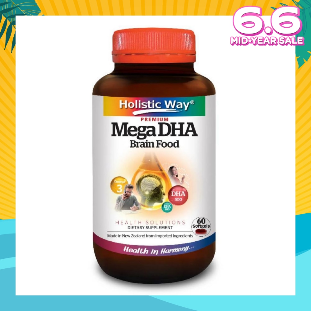 Mega DHA 500mg 60's Softgels