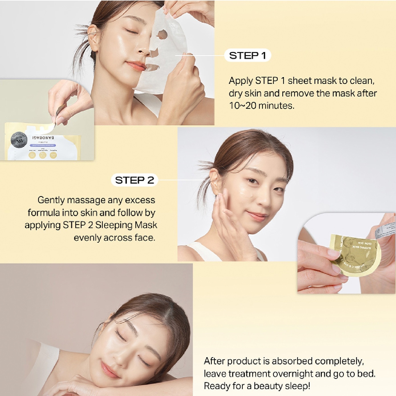 Derma Expert 2 Step Mask Brightening Glow Skin 1s image