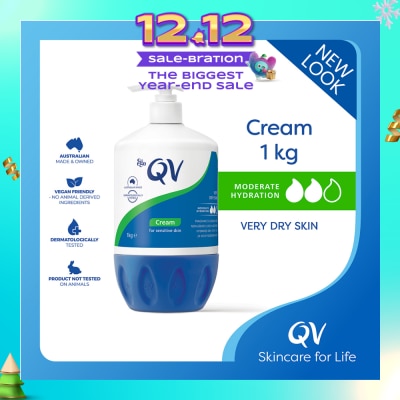 EGO QV Cream (For Dry + Sensitive & Eczema-Prone Skin) 1kg