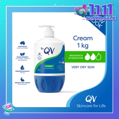 EGO QV Cream (For Dry + Sensitive & Eczema-Prone Skin) 1kg