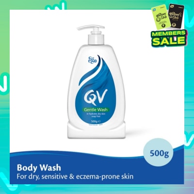 EGO QV Gentle Wash (For Dry + Sensitive & Eczema-Prone Skin) 500g