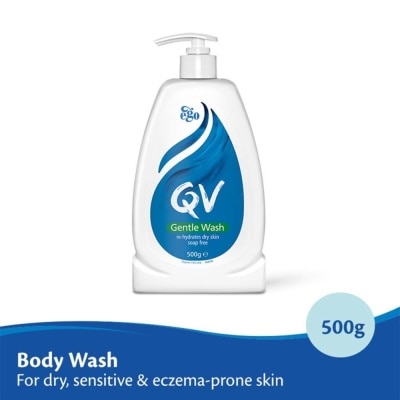 EGO QV Gentle Wash (For Dry + Sensitive & Eczema-Prone Skin) 500g