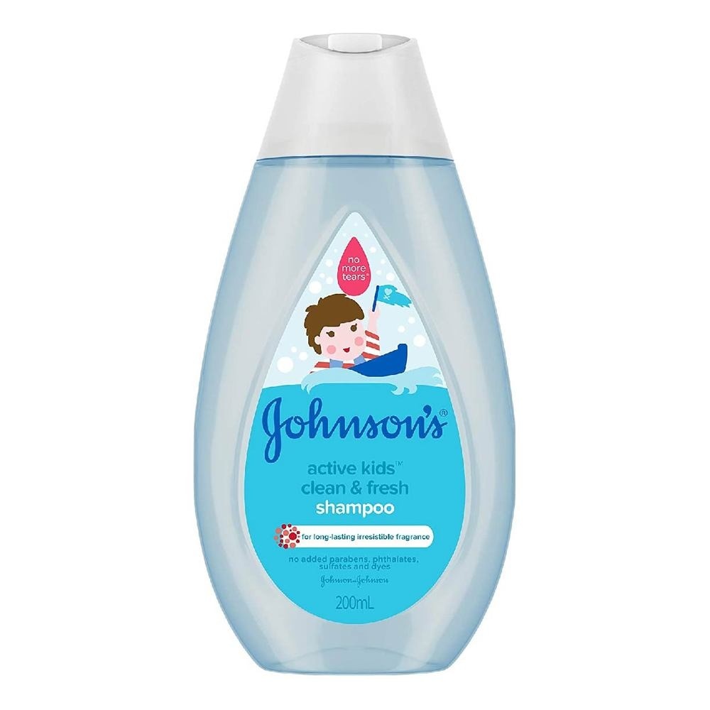 Johnson's Baby Active Kids Clean & Fresh Shampoo 200ml (With Green Tea Extracts)