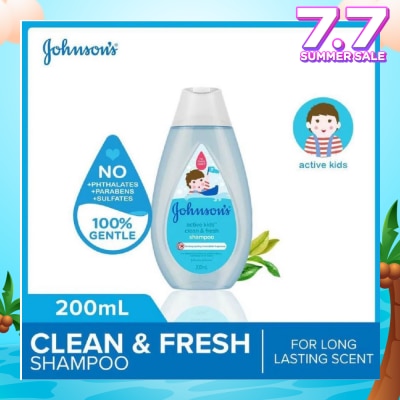 JOHNSON'S Baby Johnson's Baby Active Kids Clean & Fresh Shampoo 200ml (With Green Tea Extracts)