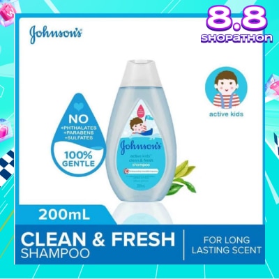 JOHNSON'S Baby Johnson's Baby Active Kids Clean & Fresh Shampoo 200ml (With Green Tea Extracts)