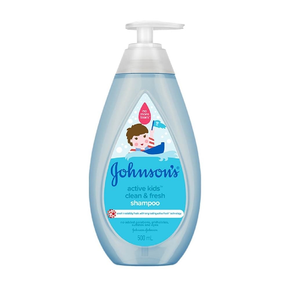 Johnson's Baby Active Kids Clean & Fresh Shampoo 500ml (With Green Tea Extracts)