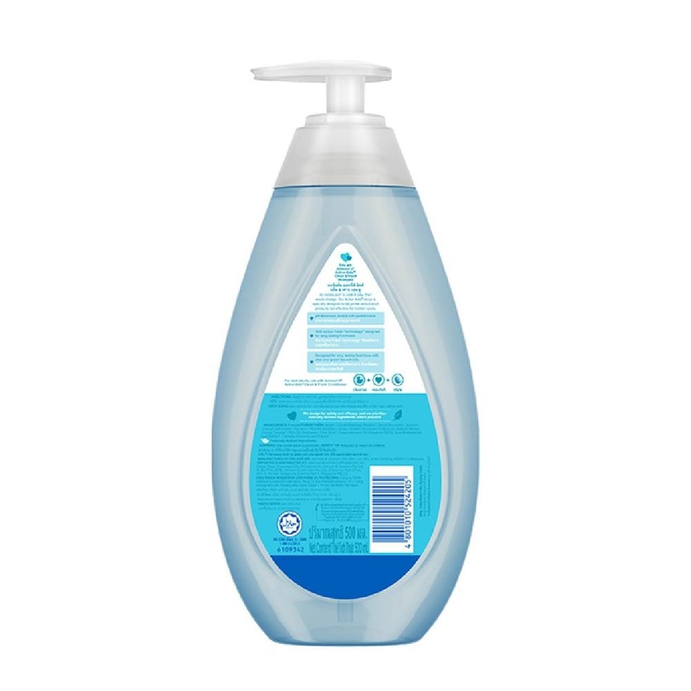 Johnson's Baby Active Kids Clean & Fresh Shampoo 500ml (With Green Tea Extracts)