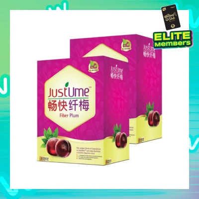 JUSTUME Fiber Plum Twin Pack 2x20s