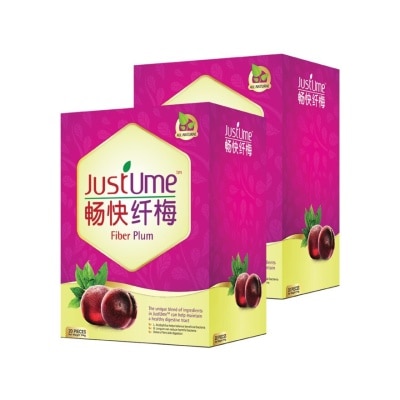 JUSTUME Fiber Plum Twin Pack 2x20s