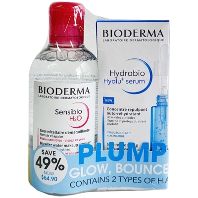 BIODERMA Limited Edition Pack Set (Sensibio H20 Soothing Micellar Water 250ml & Hyalurabio Hyalu Serum 30ml) 1s