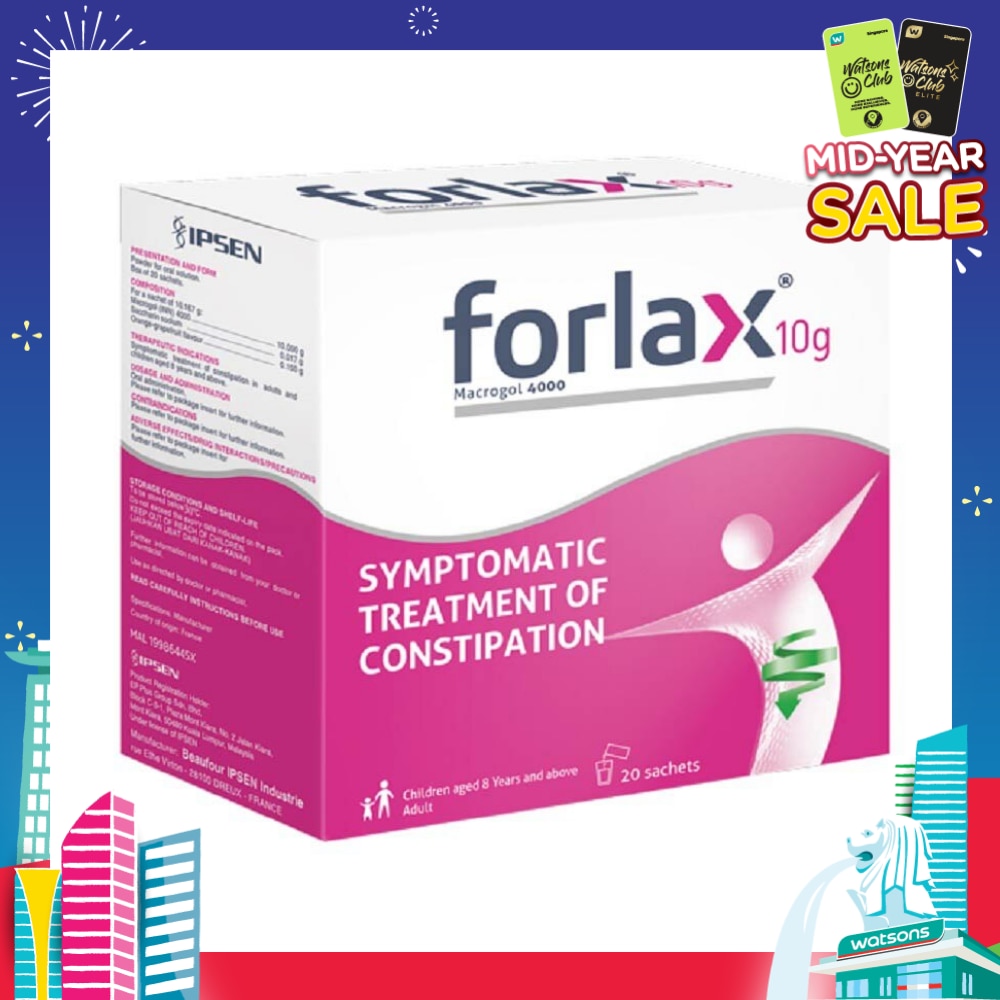 Sachet 10g (For Treatment Of Constipation In Adults And Children Aged 8 Years And Above) 20s