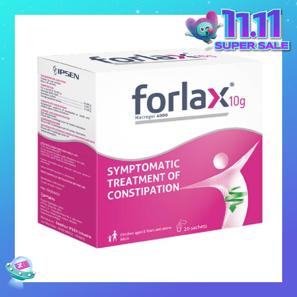 Sachet 10g (For Treatment Of Constipation In Adults And Children Aged 8 Years And Above) 20s