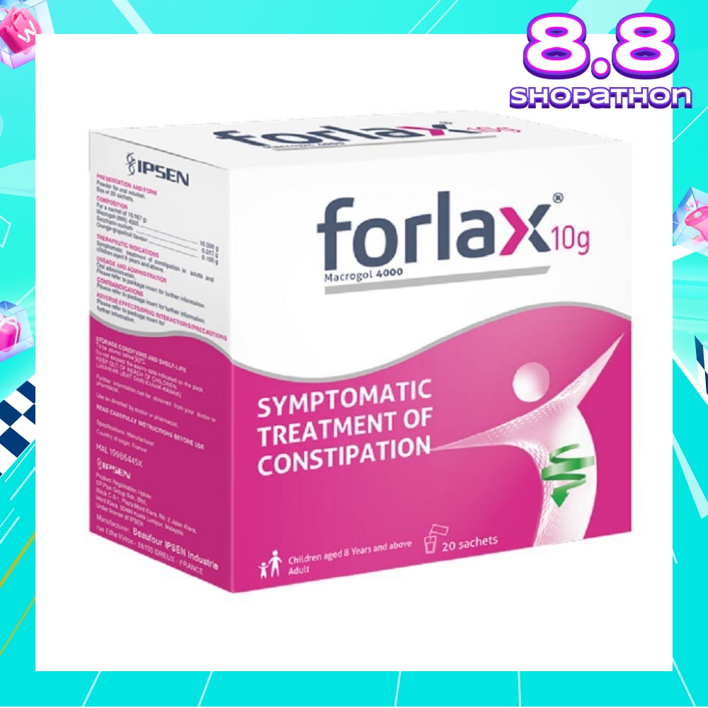 Sachet 10g (For Treatment Of Constipation In Adults And Children Aged 8 Years And Above) 20s